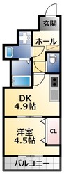 GARDENIA高井田の物件間取画像